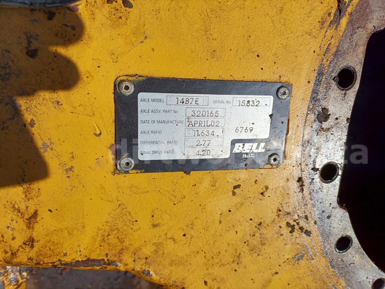 Bell B20D Banjo Housing - Image 6