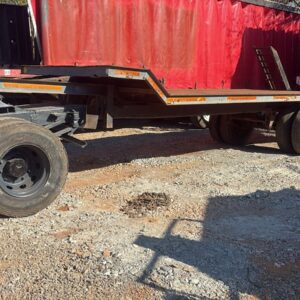 Single Axle Drawbar Stepdeck Lowbed Trailer