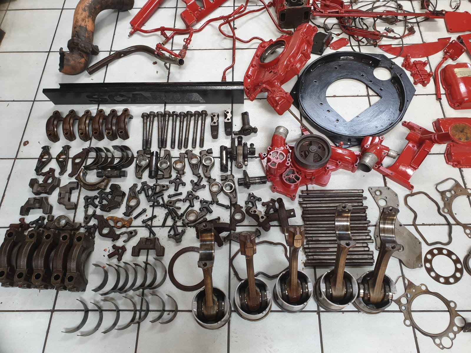 Scania R500/480 Truck DC16 V8 Engine Stripping For Spares - Image 3