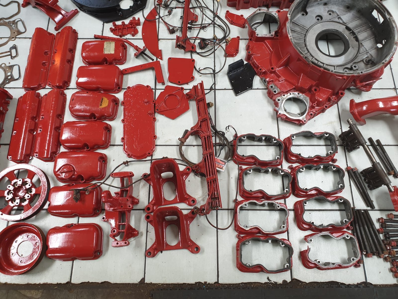 Scania R500/480 Truck DC16 V8 Engine Stripping For Spares - Image 4