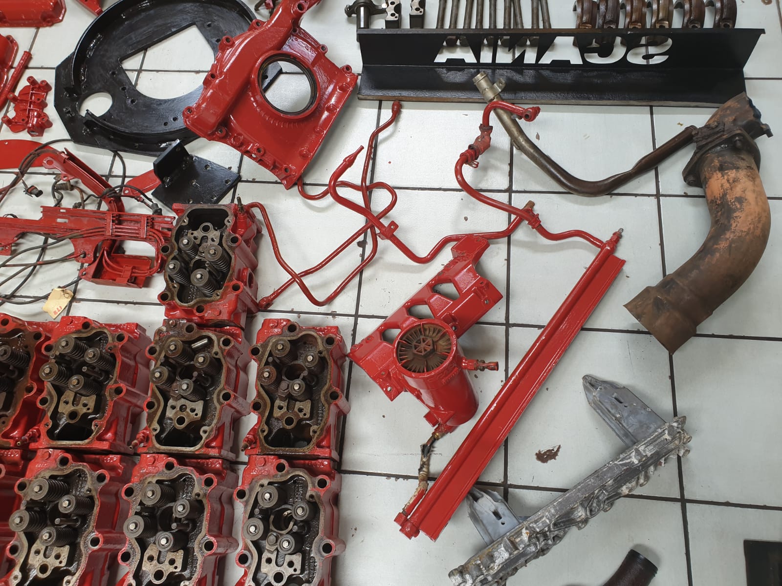 Scania R500/480 Truck DC16 V8 Engine Stripping For Spares - Image 9