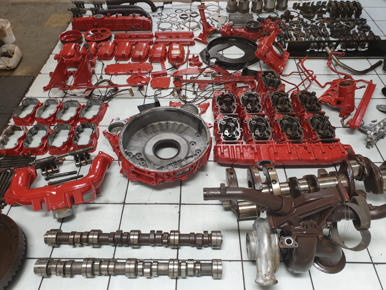 Scania R500/480 Truck DC16 V8 Engine Stripping For Spares - Image 11