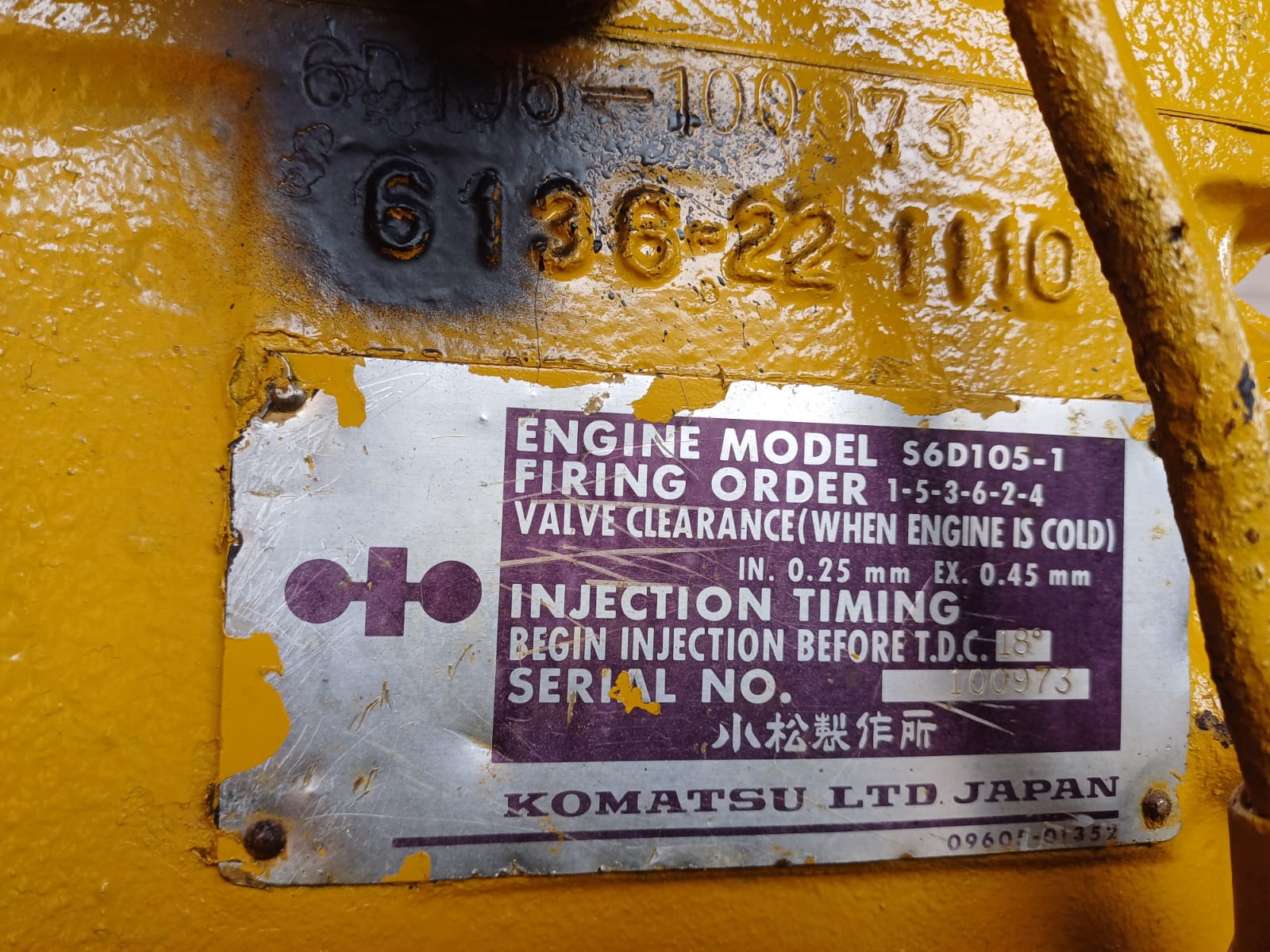 Komatsu S6D105 Engine for Komatsu PC200 - Image 9