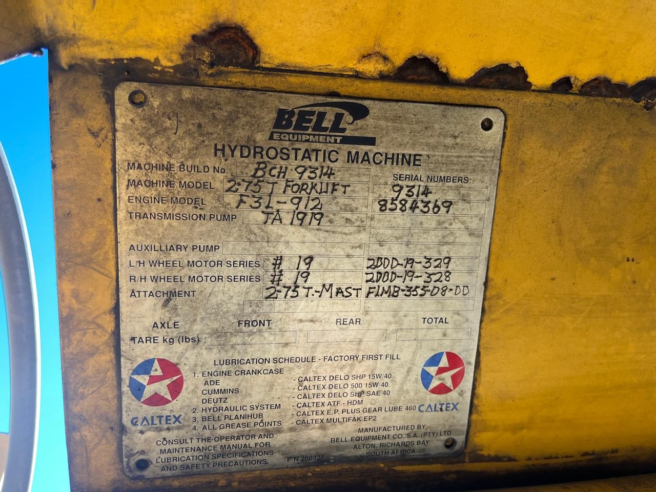 Bell 120 Rough Terrain Forklift 2.75 Ton - Image 15