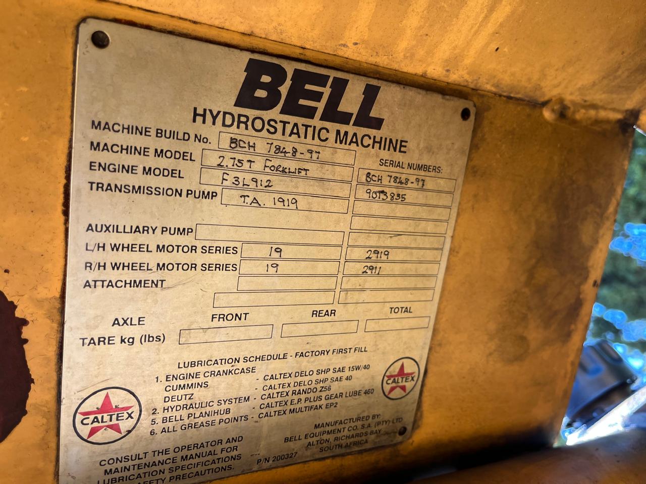 Bell 120 Rough Terrain Forklift 2.75 Ton - Image 11