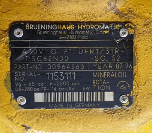 Brueninghaus A10VO71DFR1 Piston Pump - Image 10