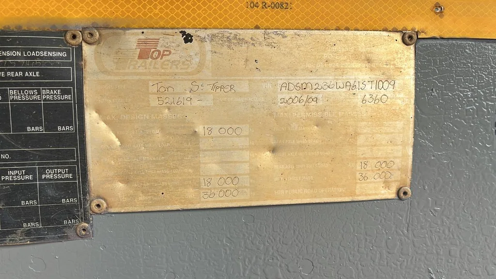 2006 Top Trailer Side Tipper Link Trailer - Image 8