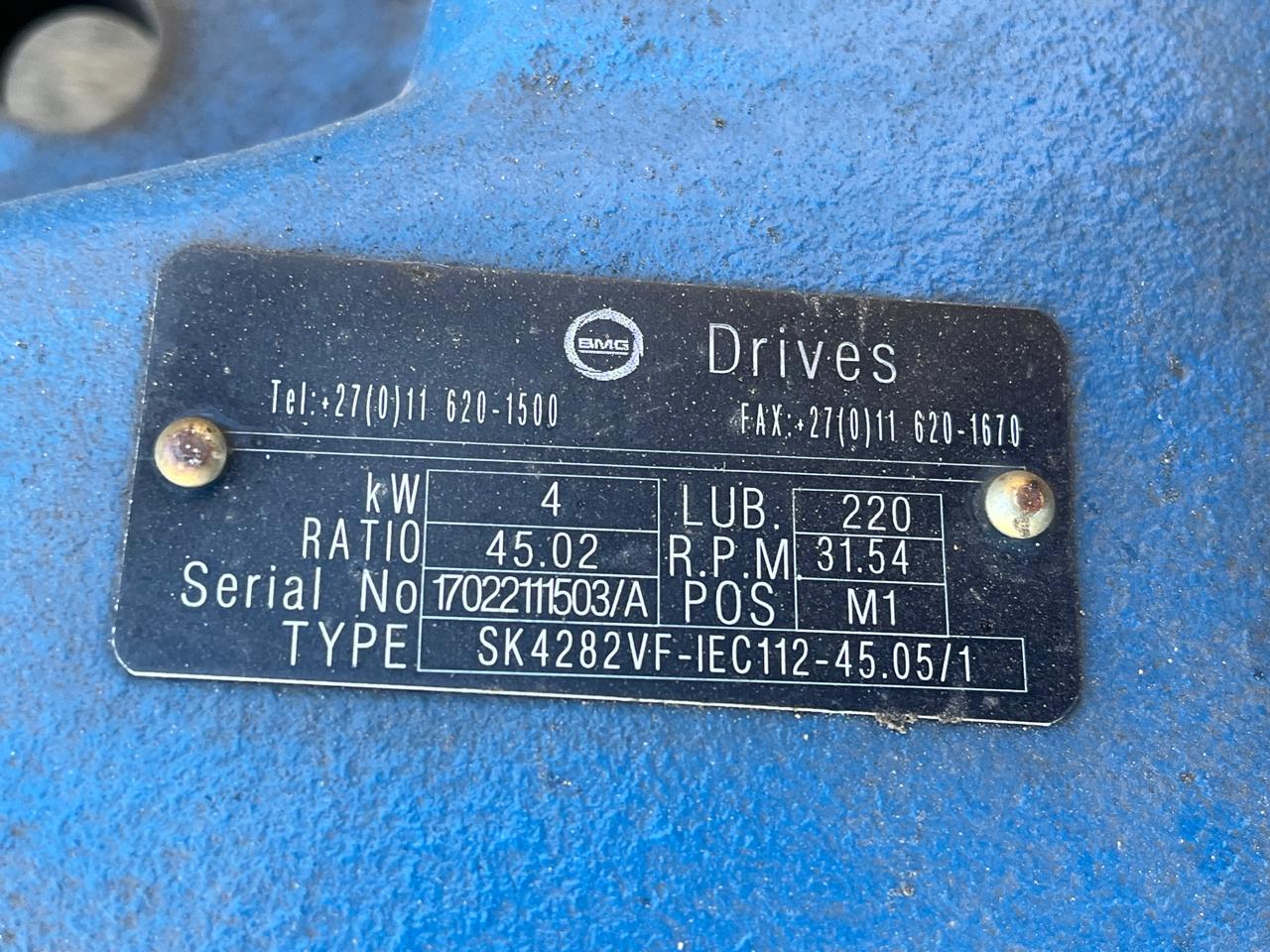 BMG SK4282VF Gear Drive Ratio 45.02 - Image 2