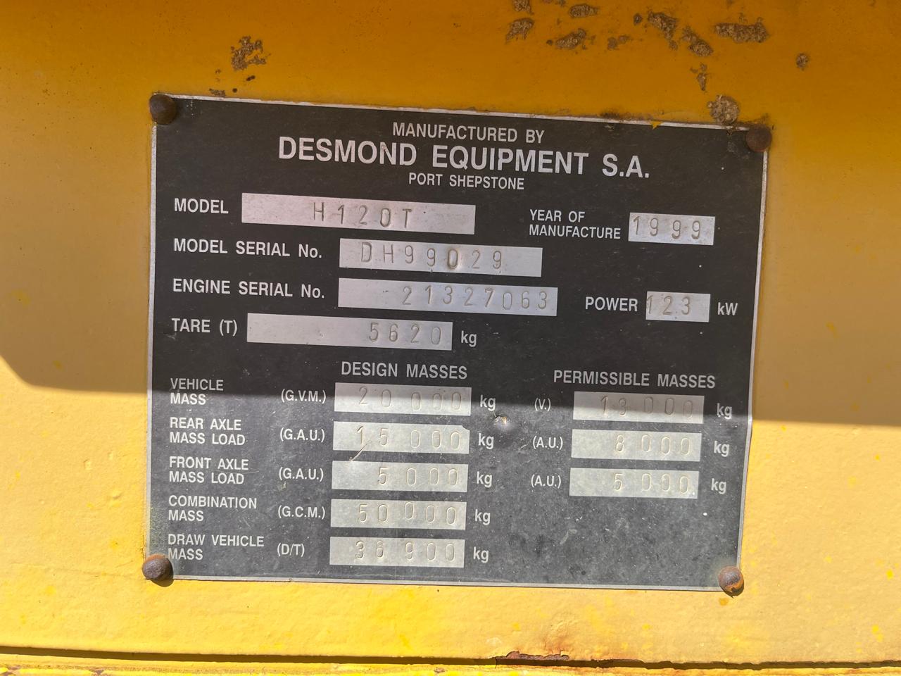 1999 Dezzi H120T Haulage Tow Tractor - Image 9