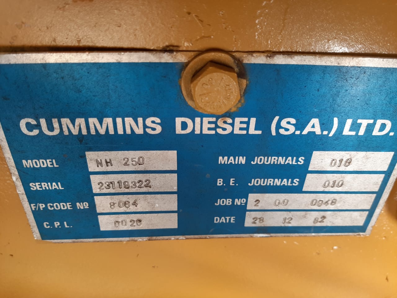 Cummins NH 250 Engine - Image 6