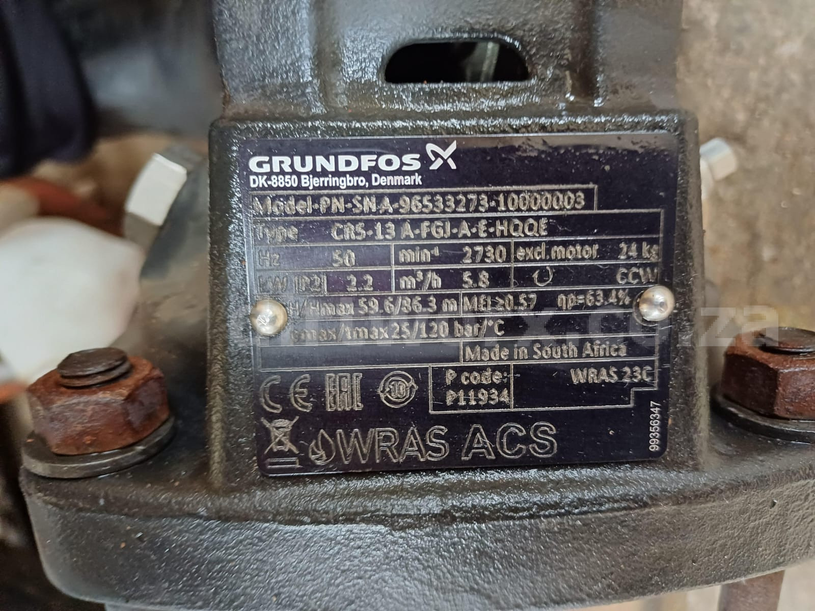 Grundfos CR5-13 Multistage Centrifugal Pump with Motor - Image 4