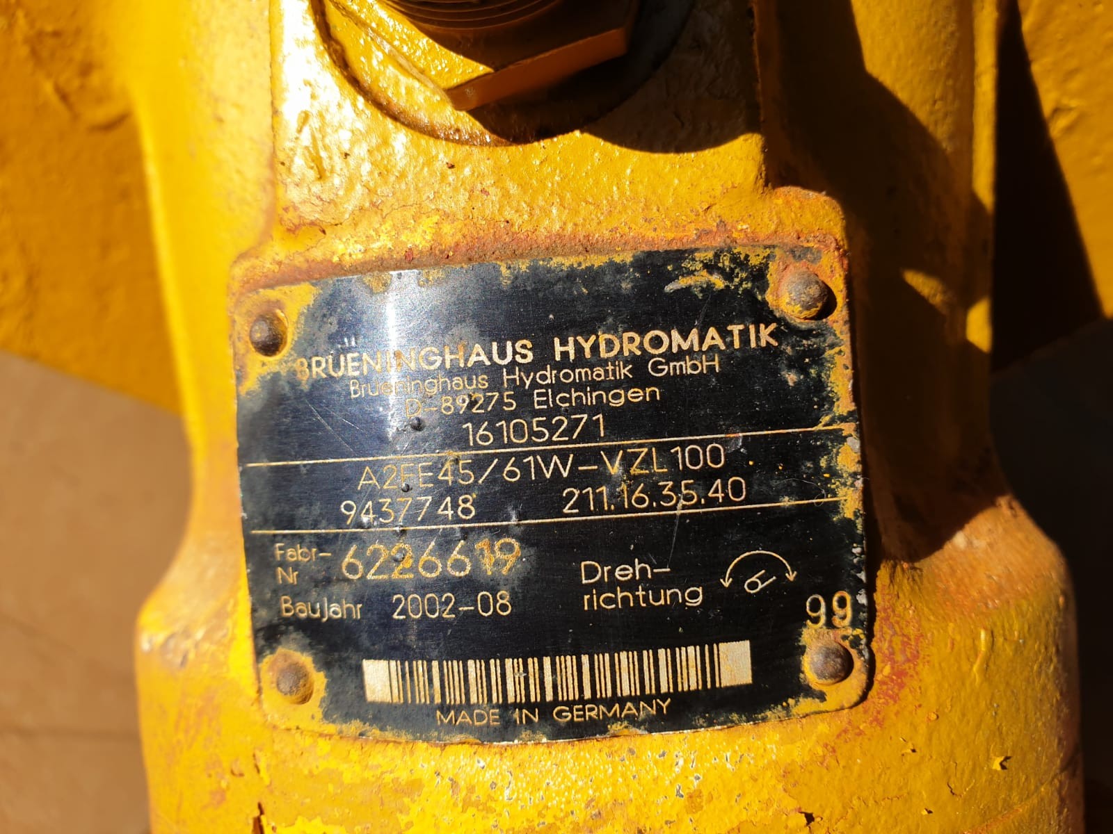 Fixed Displacement Brueninghaus Hydromatik A2FE45 Motor - Image 6
