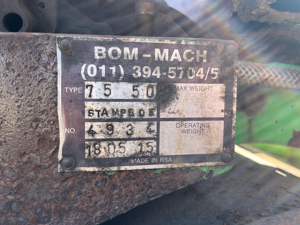 Bomag Stampede 7550 Walk Behind Roller - Image 5