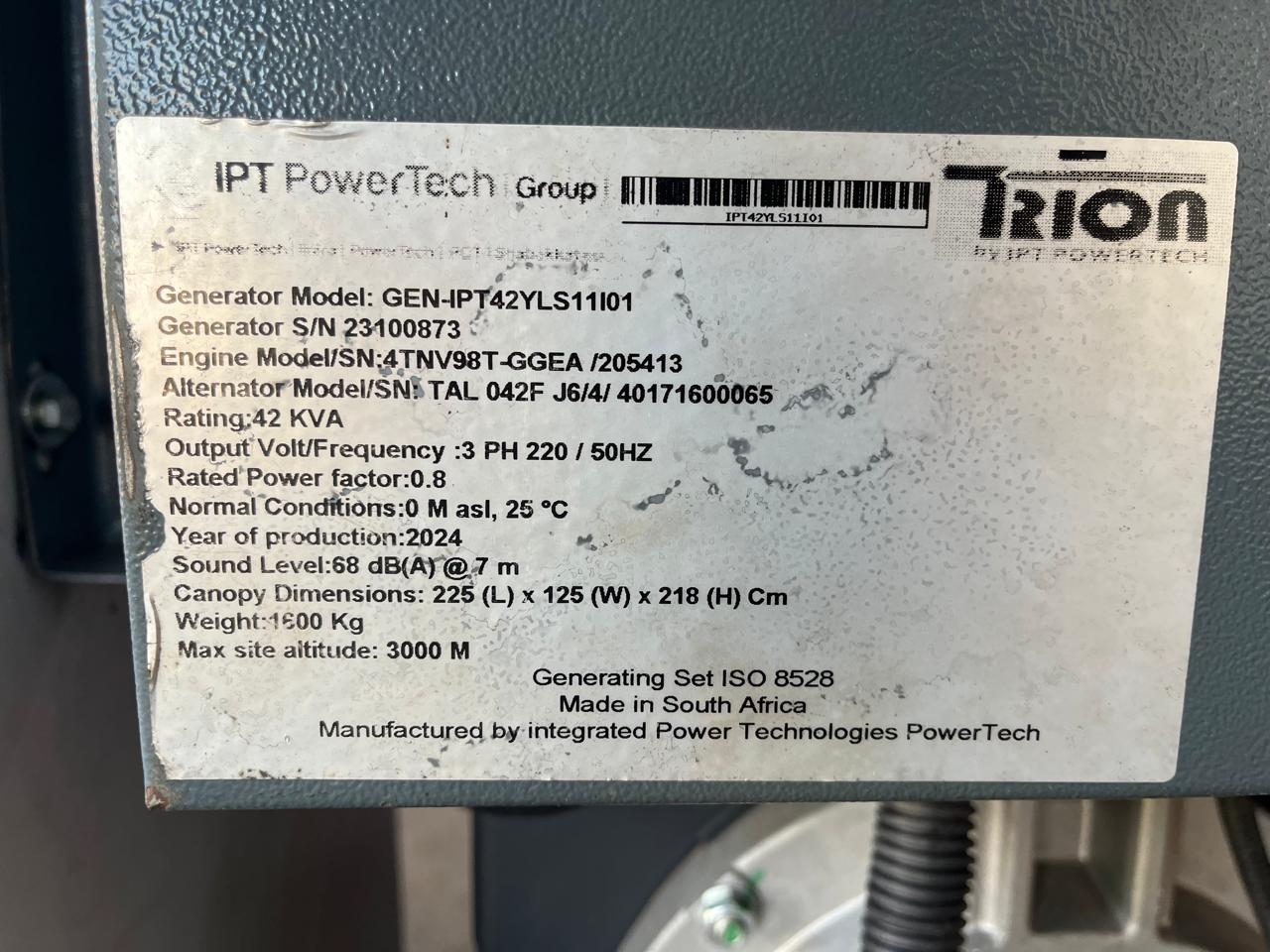 2024 Yanmar Generator Unit 56 kVA - Image 18