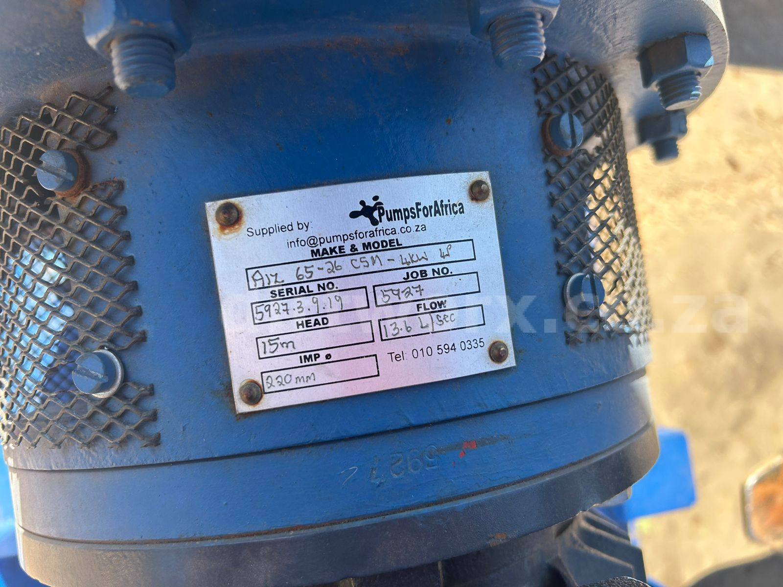 Pumps for Africa Centrifugal Electric Water Pump 4kW Impeller Ø220 - Image 10