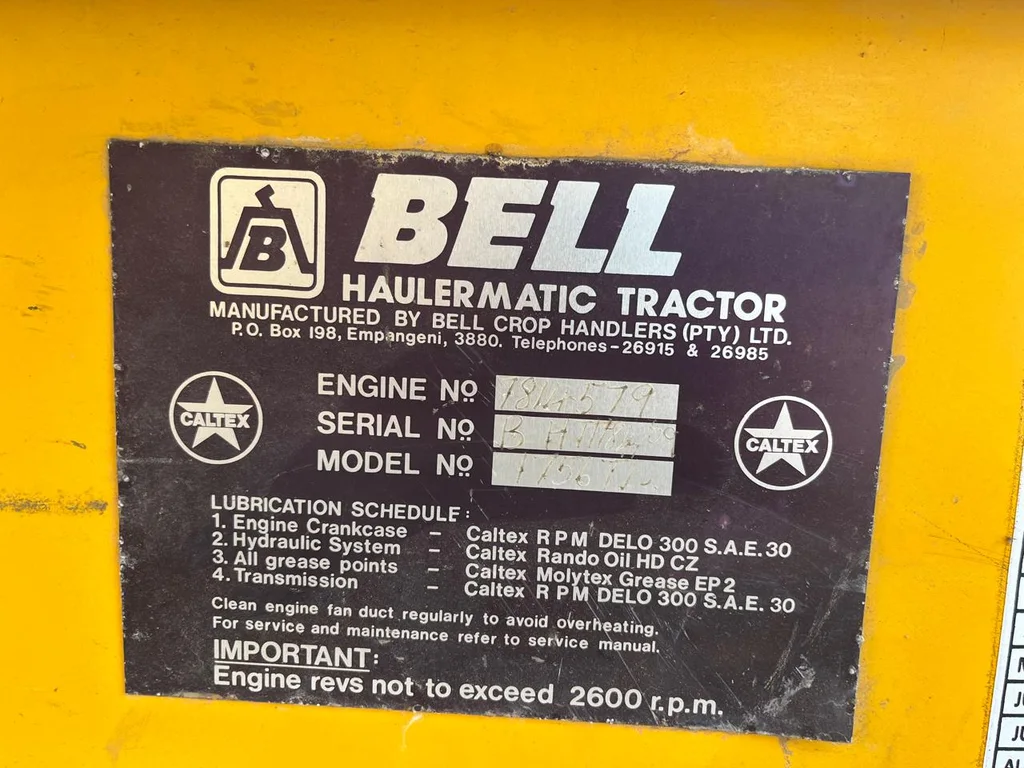 Bell 1756 Haulage Tow Tractor - Image 12
