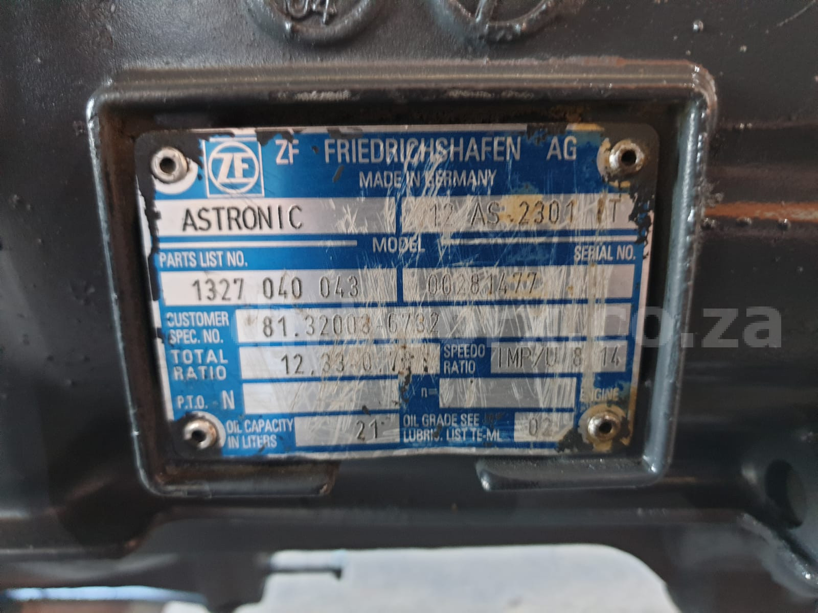 ZF Astronic 12 AS 2301 Gearbox - Image 9