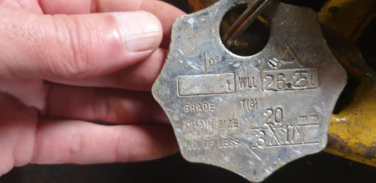 26.25 Ton 3 Leg Chain Sling - Image 2