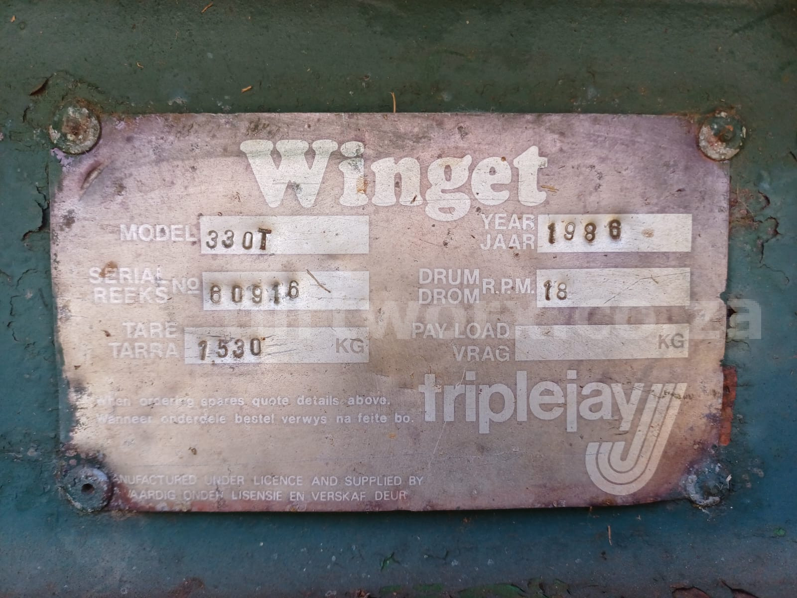 Winget 330T Concrete Mixer - Image 4