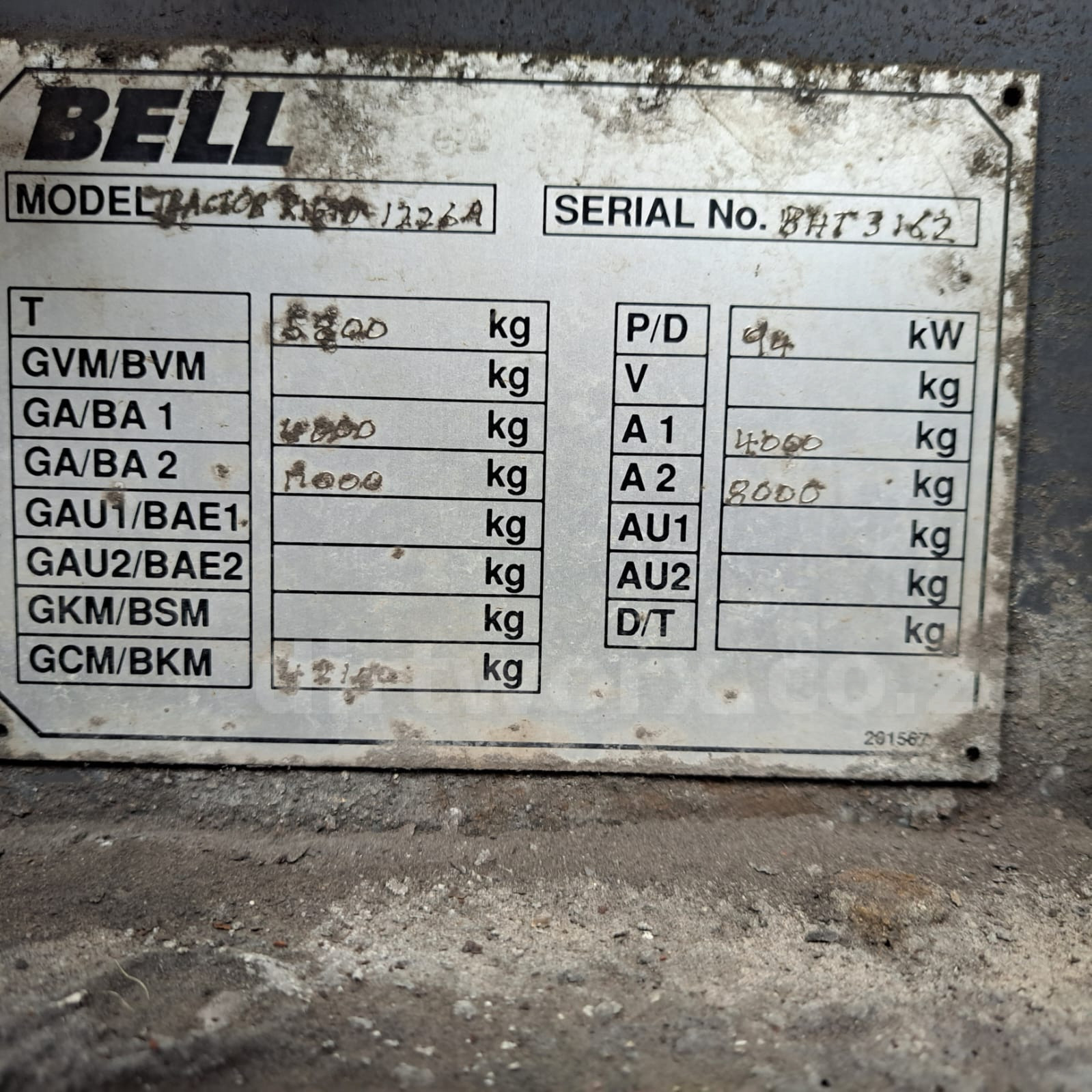 Bell 1226 Haulage Tow Tractor Stripping For Spares - Image 5