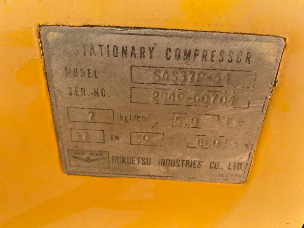 Airman 37kW Rotary Screw Air Compressor 208 cfm - Image 3