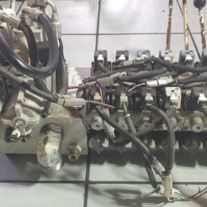 7 Spool Hydraulic Solenoid Directional Control Valve Bank