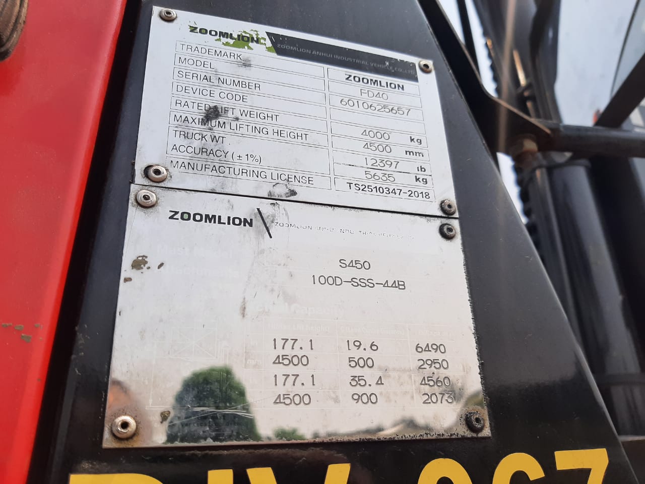 2018 FD40 Forklift 4 Ton - Image 3