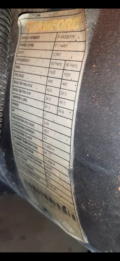 Deutz Stamford Generator 50kVA (40kVA) - Image 10