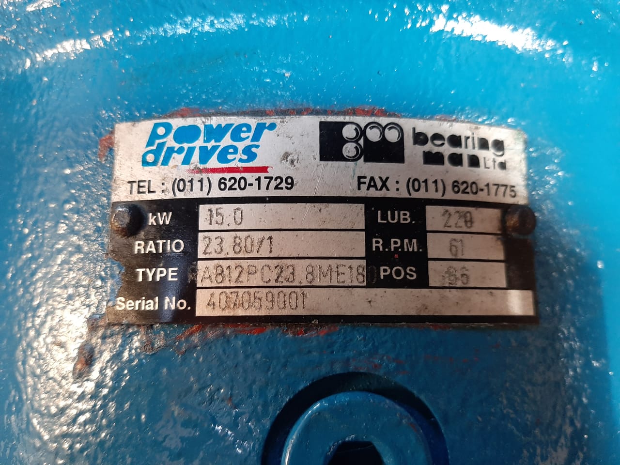 Fenner Power Drive15kW Ratio 23.80 to 1 - Image 9