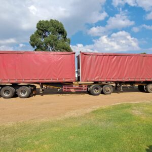 1999 Afrit Tautliner Interlink Beverage Trailer