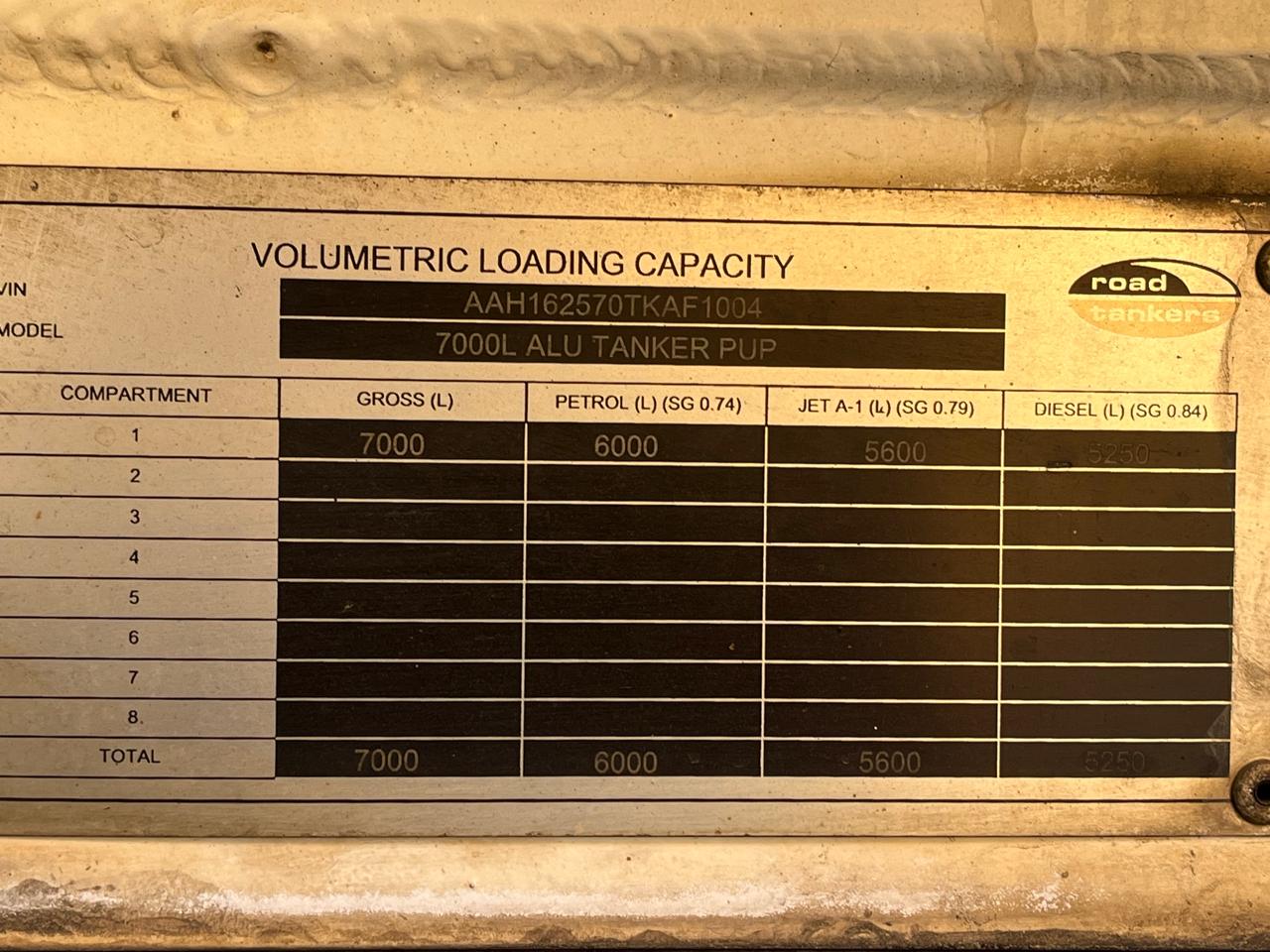 Aluminium Diesel Tank 7000 L - Image 7