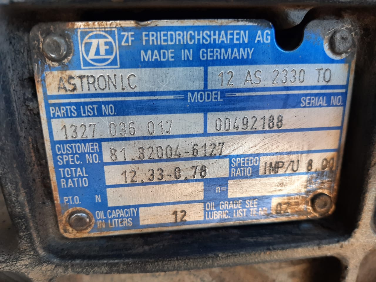 ZF 12 AS 2330 T0 Transmission Gearbox - Image 9