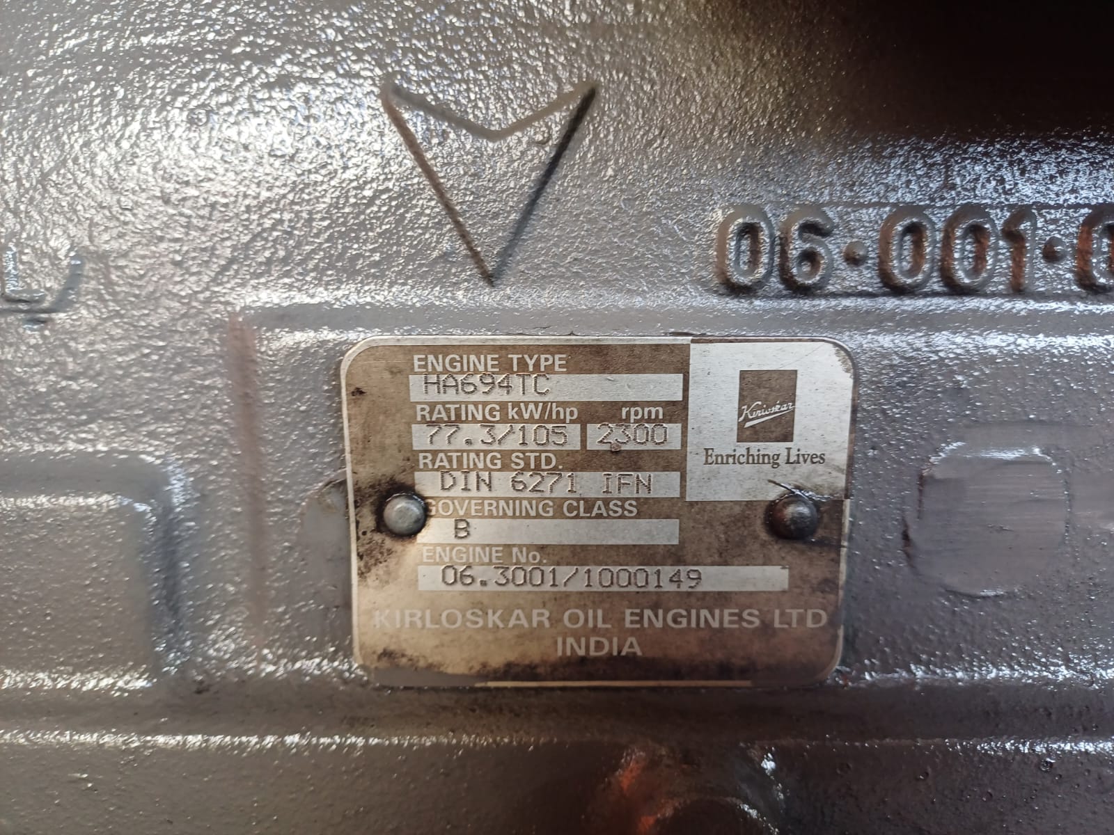 Kirloskar HA694TC Engine - Image 2