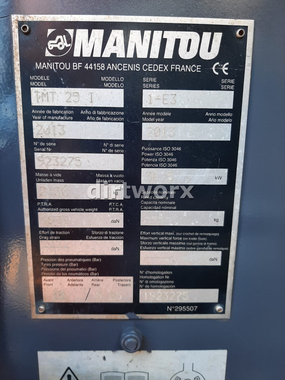 2013 Manitou Truck Mounted Forklift 2.5 Ton - Image 10