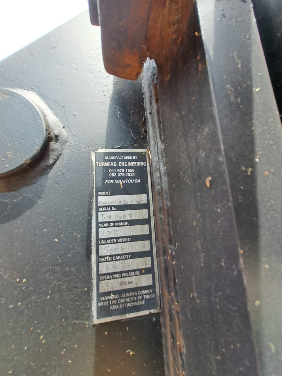 Telehandler Cable or Conveyor Belt Reel Handler Attachment - Image 8