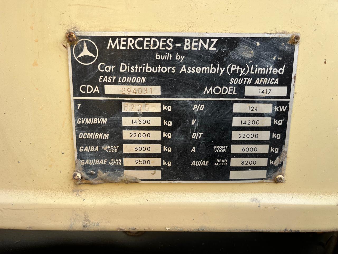 1996 Mercedes Benz Water Tanker Truck 9000L - Image 11