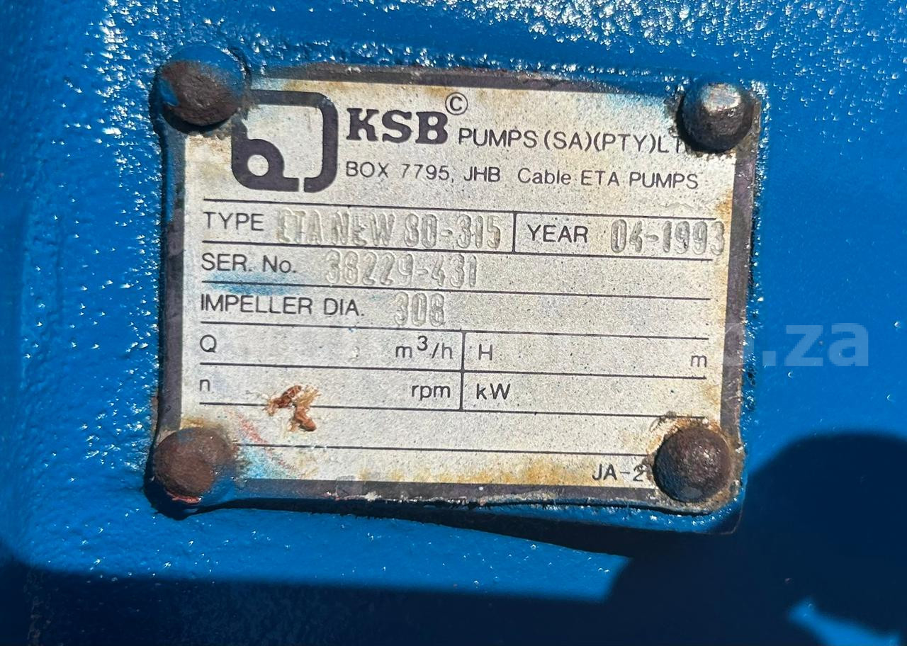 KSB Etanorm 80-315 Centrifugal Pump 308mm - Image 4