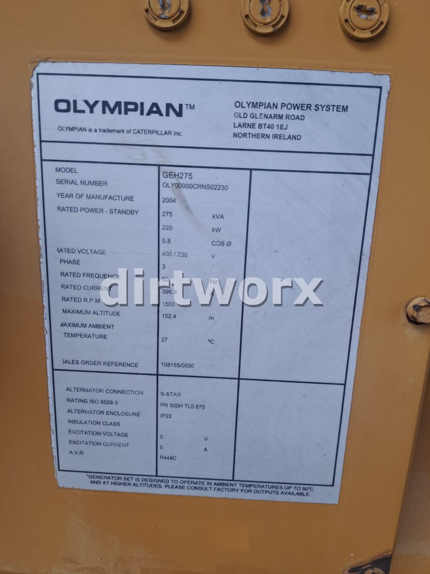 International GCB330 Diesel Generator 275kVA - Image 6