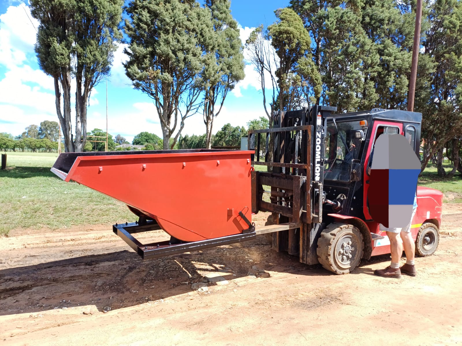 Forklift Tipper Bin