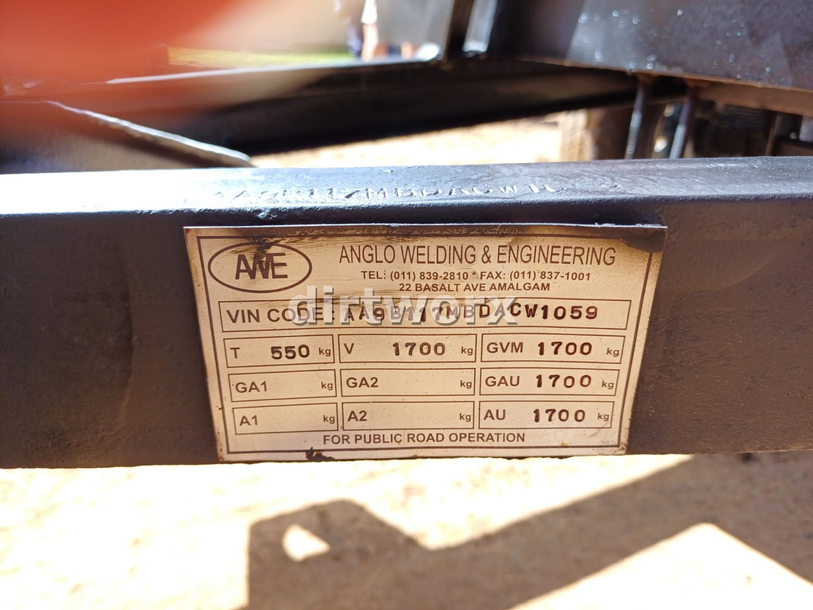 Site Dumper Tipper Trailer 2 Ton - Image 7