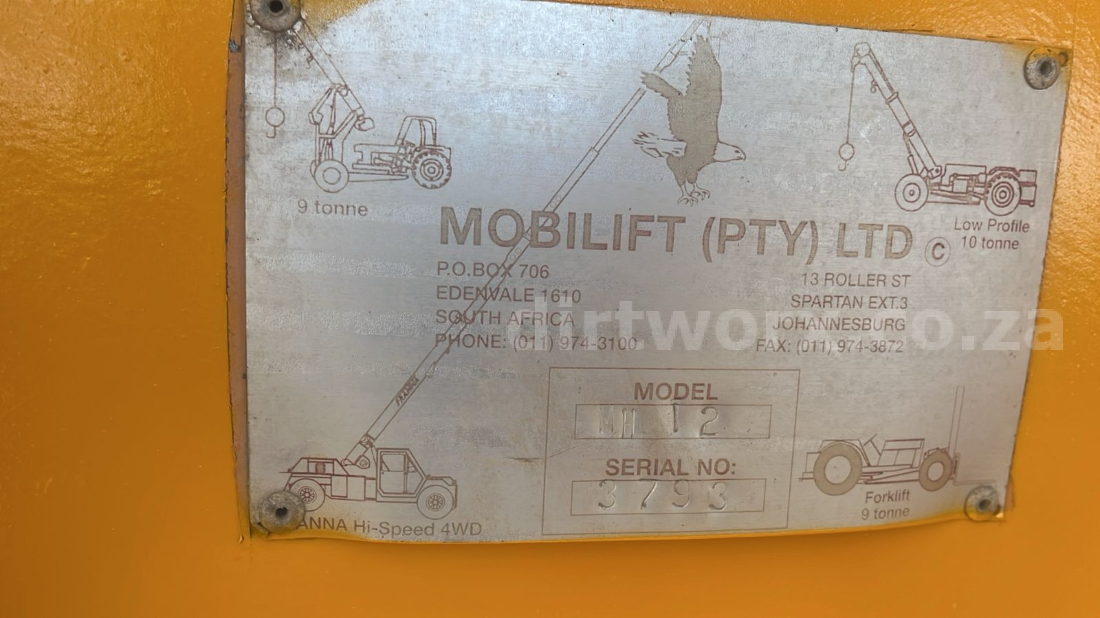 New Holland MH 12 Ton Mobilift Carry Crane - Image 10