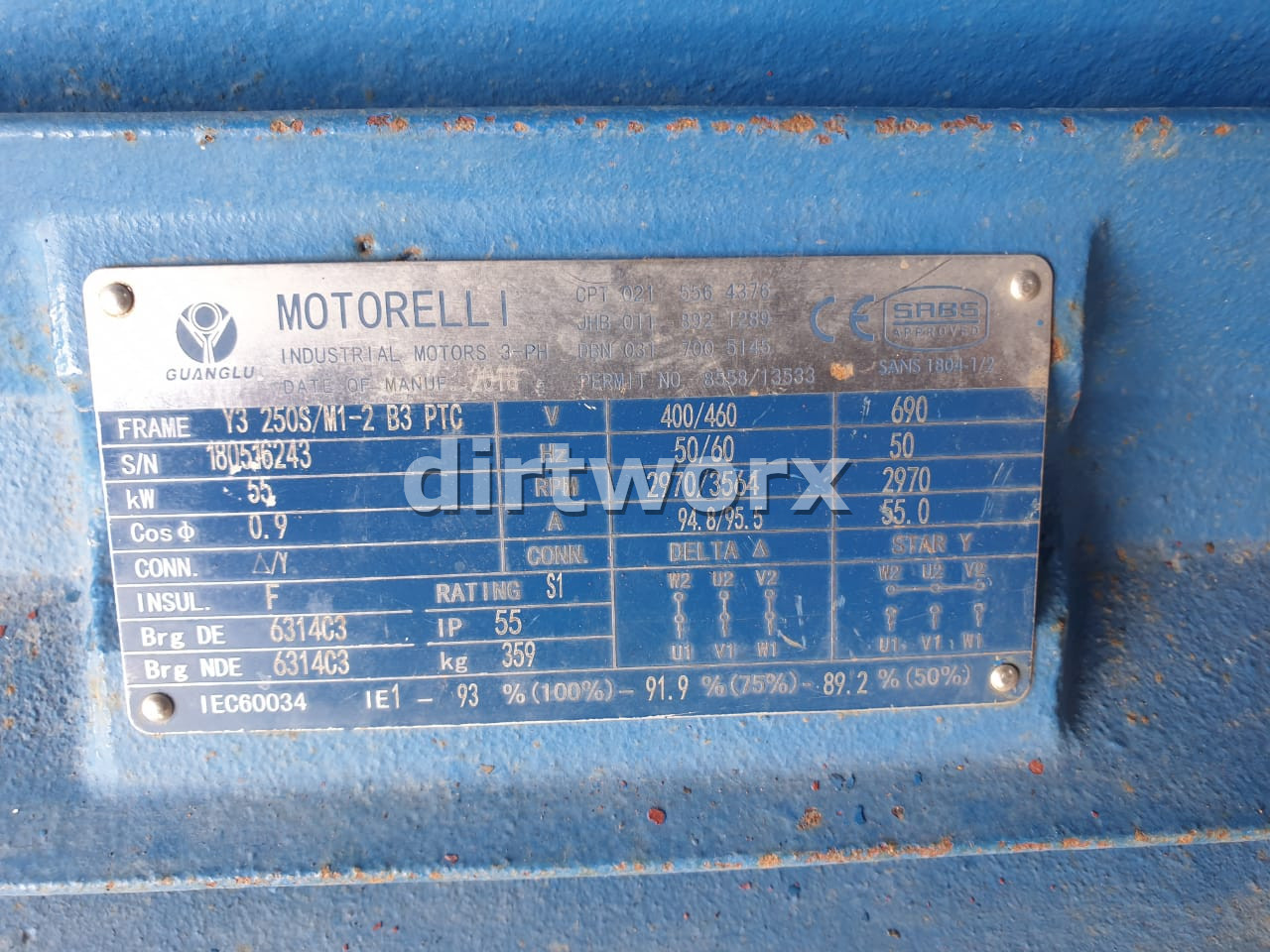 Motorelli Electric Motor 55kW - Image 3