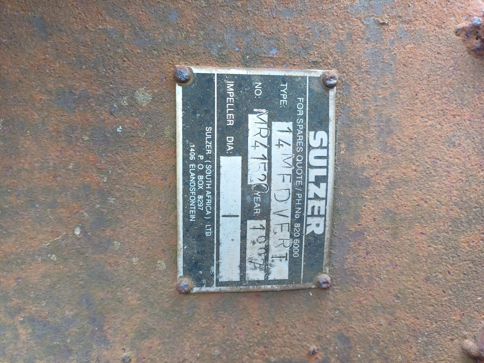 Sulzer 14MFD Vertical Deep Well Turbine Pump - Image 7