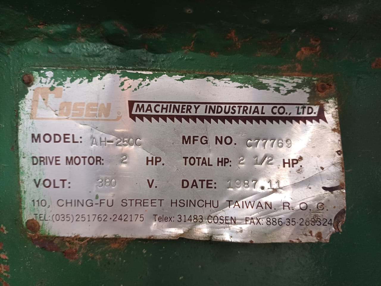 Cosen AH-250C Band Saw - Image 9