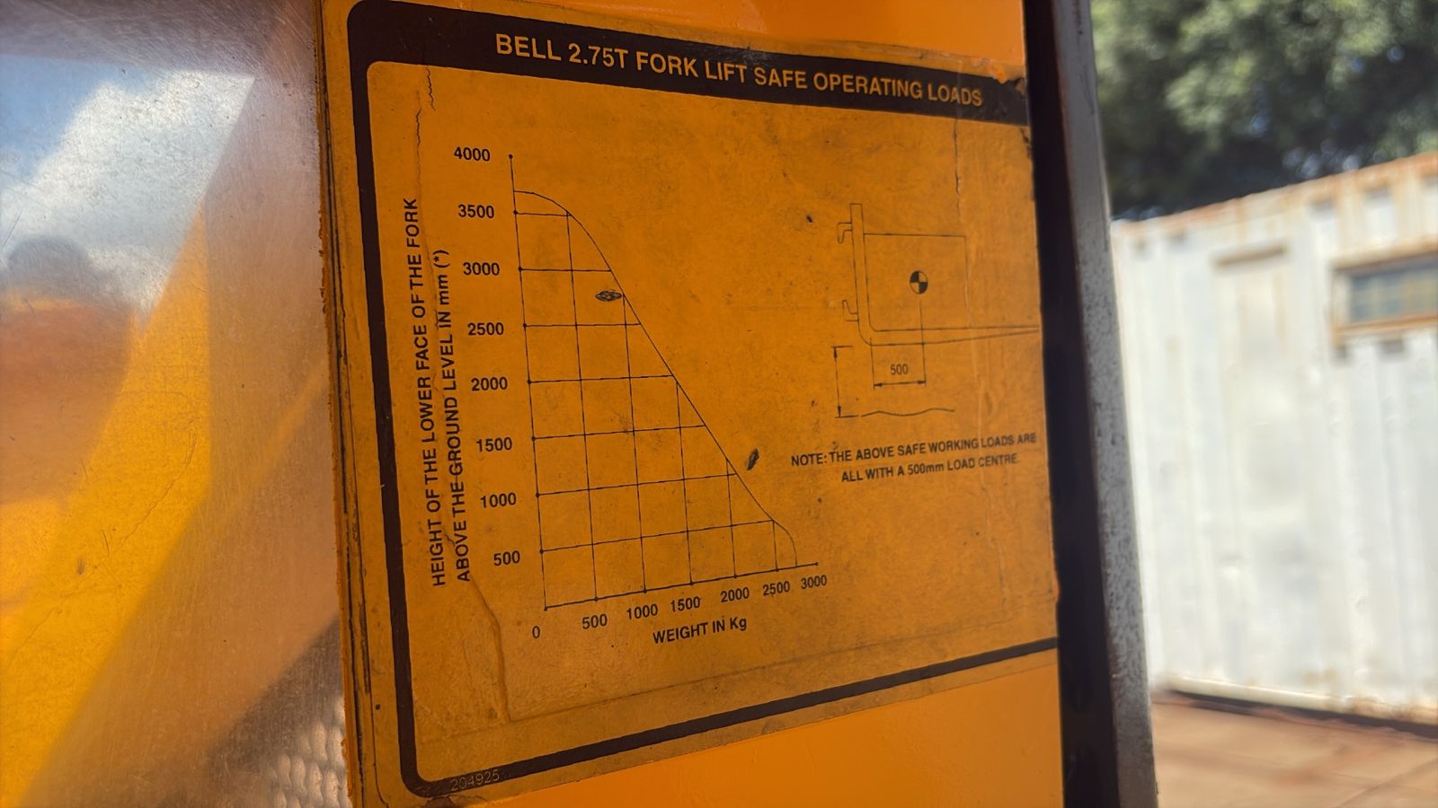 Bell 120 Rough Terrain Forklift 2.75 Ton - Image 11