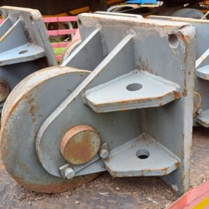 Single Flange Steel Wheel Caster with Fixed Bracket