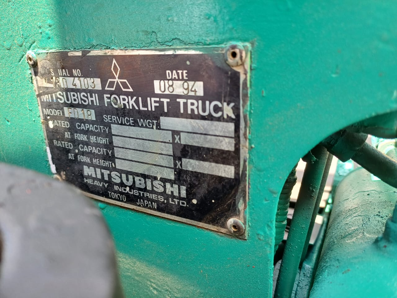 1994 Mitsubishi FD18 Forklift 1,8 Ton - Image 10
