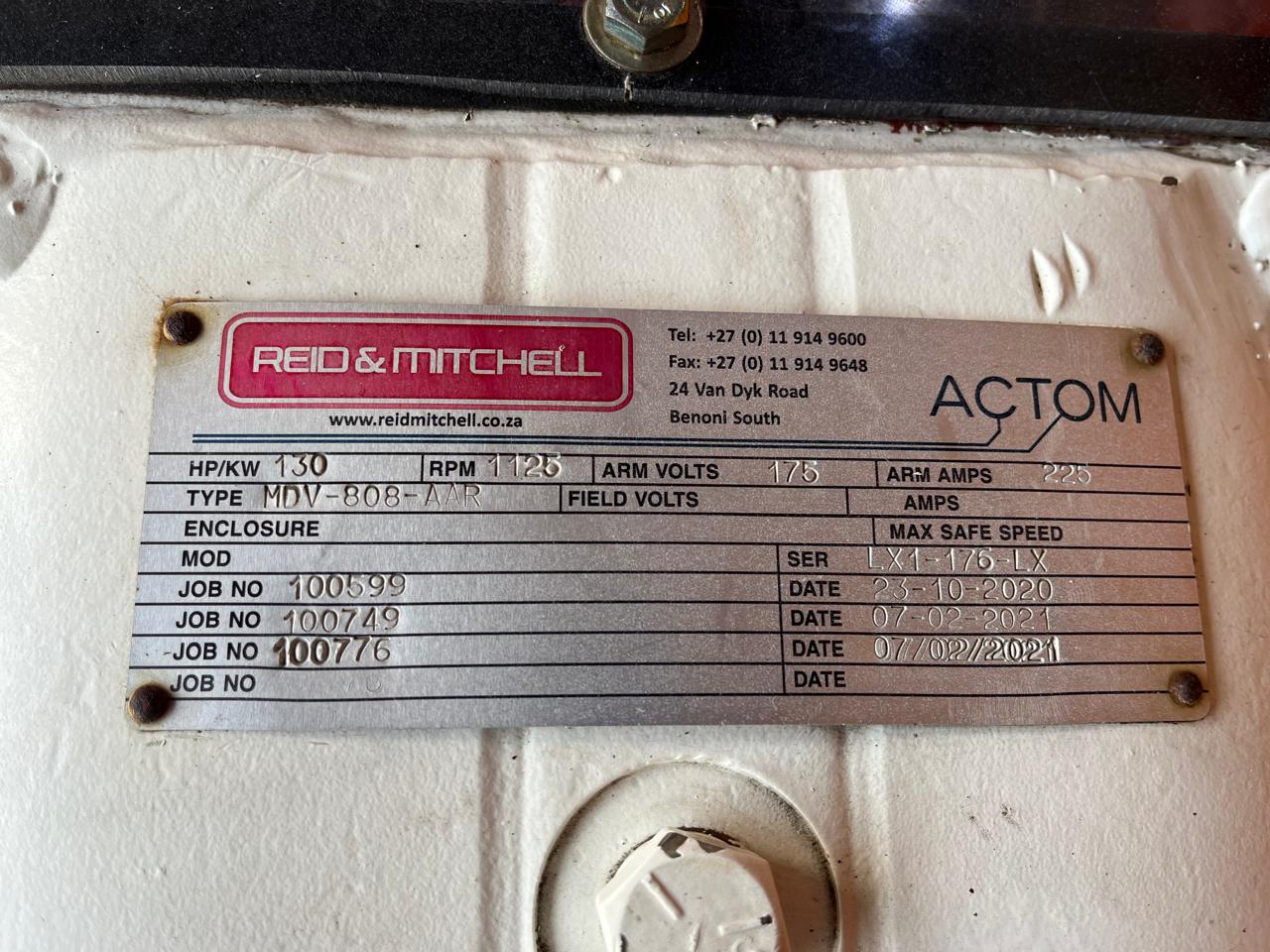 Reid&Mitchell Electric Wheel DC Motor 130kw - Image 14