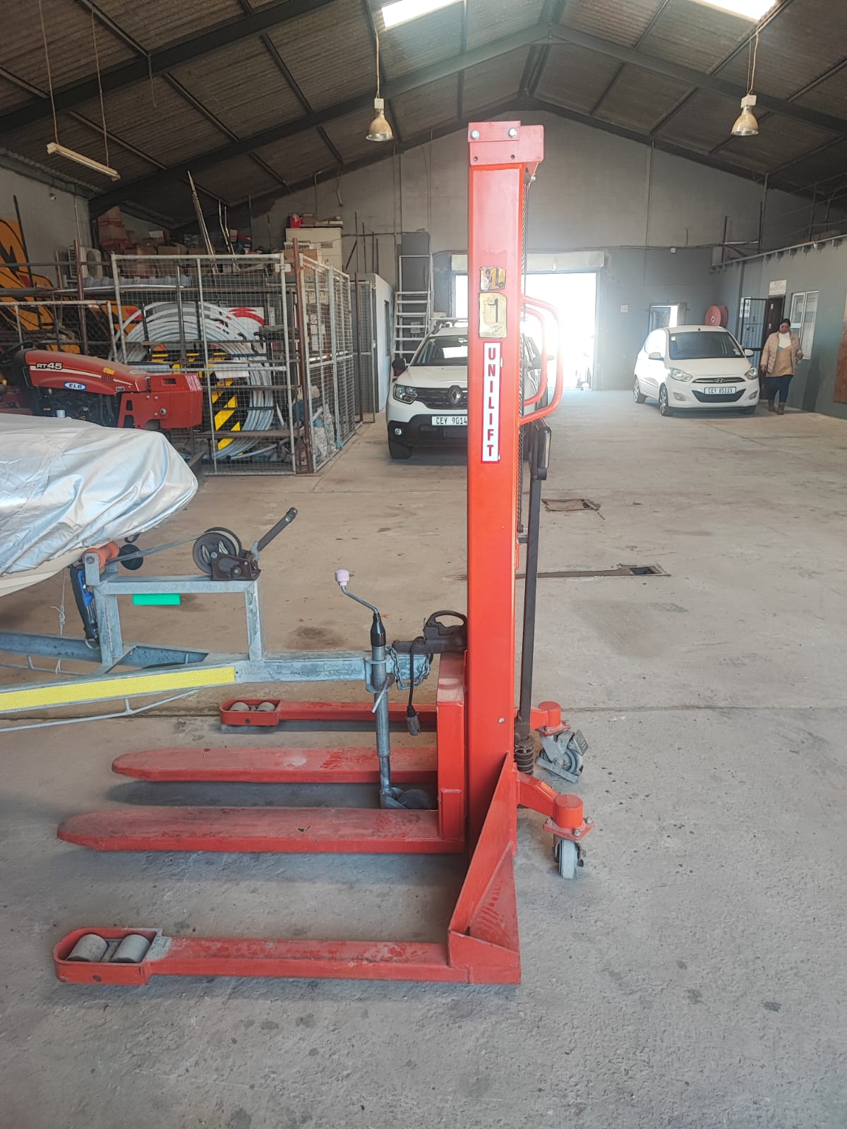 1 Ton Manual Pallet Jack Stacker - Image 6