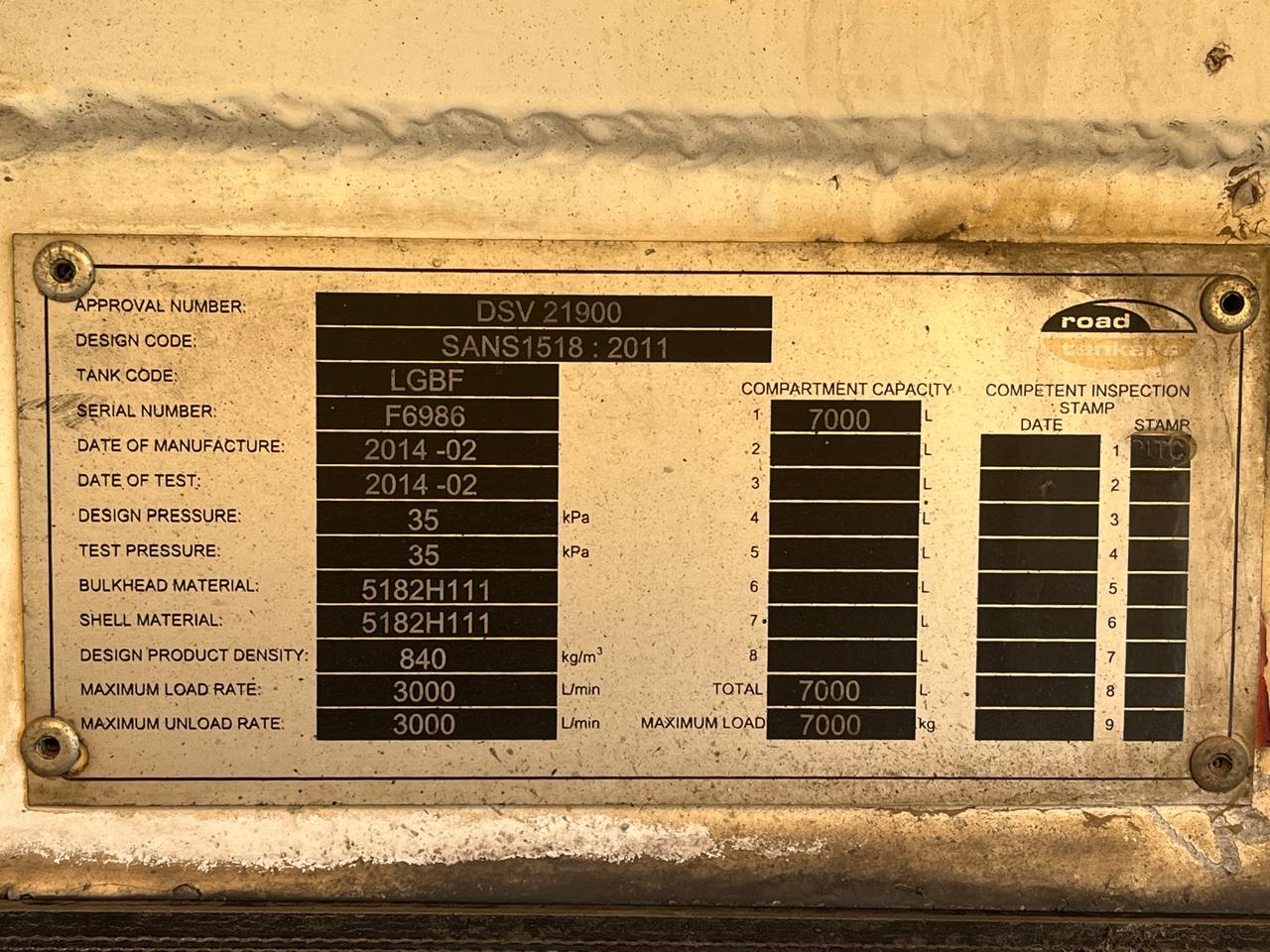 Aluminium Diesel Tank 7000 L - Image 8